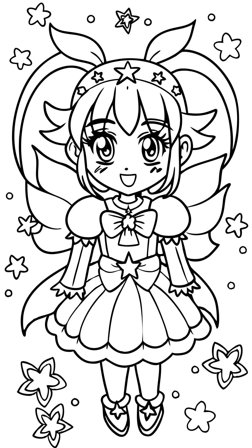 precure coloring pages